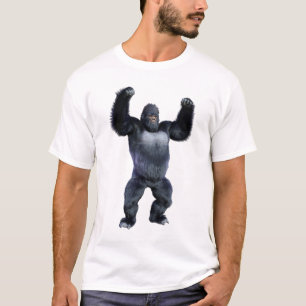T-shirt Gorille noir singe