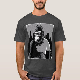 T-shirt gorille stylisée