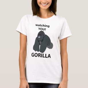 T-shirt Gorille Vous Regardant Drôle Gorille