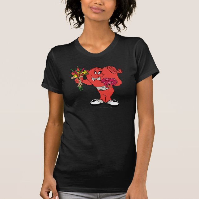 T-shirt Gossamer avec roses (Devant)