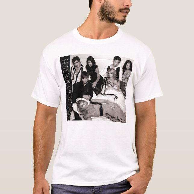 T-shirt Gossip Girl Black and White Group Graphisme (Devant)