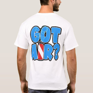 T-shirt Got Air? Scuba diving tank with flag