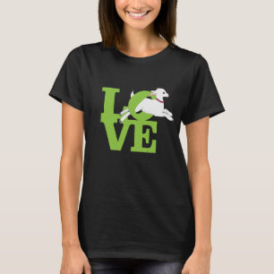 T-shirt GOT LOVER Chèvre foncée VERTE LIME L O V E