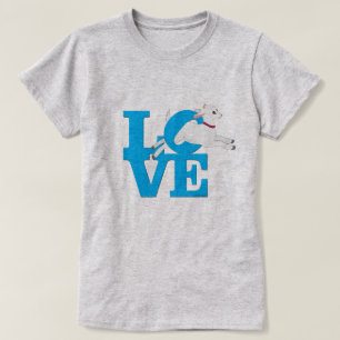 T-shirt GOT LOVER   SKY BLUE Chèvre L O V E - Chèvre blanc