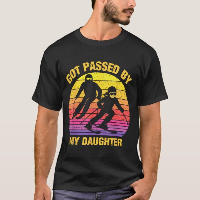 T-shirt Got Ped By My Daughter Funny Skiing Family  (Devant)