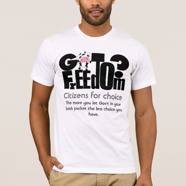 T-shirt GotFreedom - Les citoyens pour le choix (Devant)
