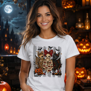 T-shirt Goth Bats Pastel Mignons Halloween