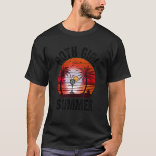 T-shirt Goth Girl Été esthétique Grunge foncé Gobelet Horr