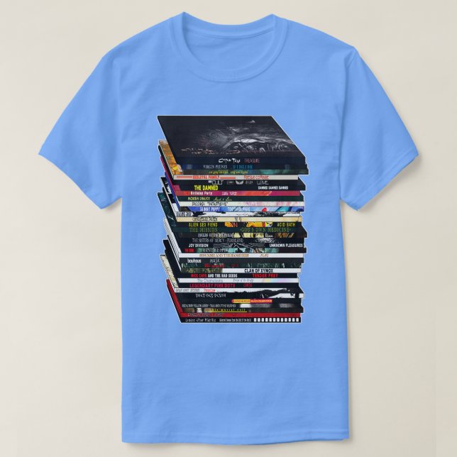 T-shirt Goth Music CDVinyl Stack (Design devant)