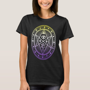 T-shirt Goth non binaire LGBTQ Occult Witchcraft LGBT NB E