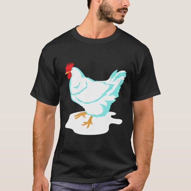 T-shirt Goth Pastel Bleu Poulet (Devant)