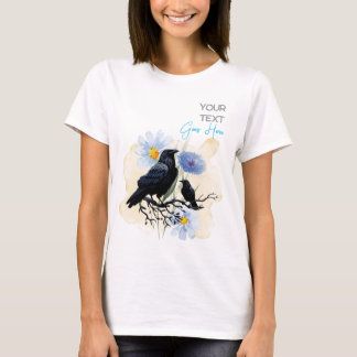 T-shirt Goth Raven Dark Aesthetic 