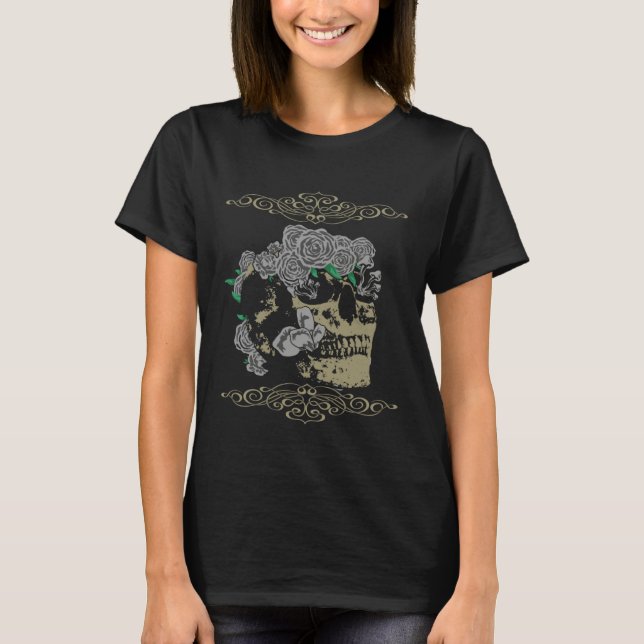 T-shirt Goth Skeleton (Devant)