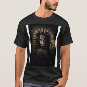 T-shirt Goth Style Tarot sinistre Roue De Fortune