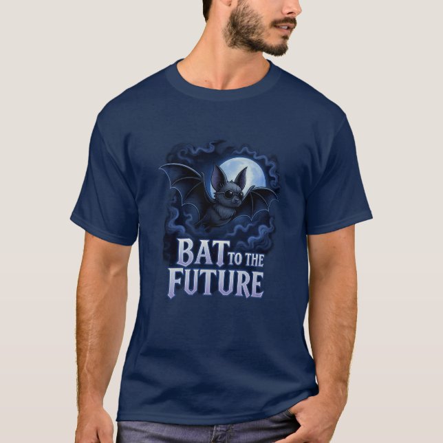 T-shirt Gothic Bat Artwork - Retro Dark Humor Aesthetic (Devant)