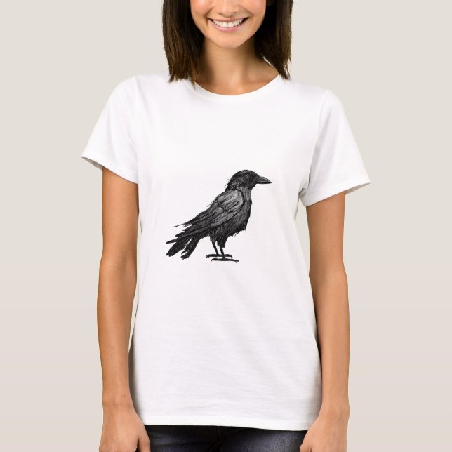 T-shirt Gothic Raven (Devant)