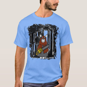 T-shirt Gothique déplaisant scie à chaîne Bunny Goth Hallo