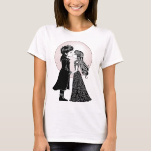 T-shirt Gothique Emo Enfants Kiss Valentine's Day