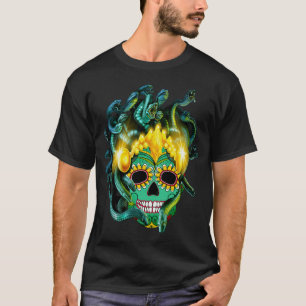 T-shirt Gothique Medusa Sugar Skull
