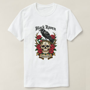 T-shirt gothique mystérieux du Corbeau noir