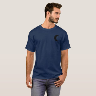 T-Shirt Gothique Né Loup Élevé par la Nuit