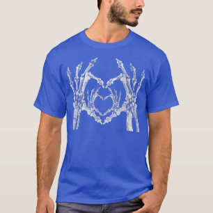 T-shirt Gothique Pastel Goth Squelette Mains Couples Coeur