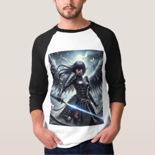 T-shirt ⚔️ Gothique Samurai Angel - Guerrier des Ombres