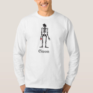 T-shirt Gothique Squelette Groom Mariage Faveur Chemise