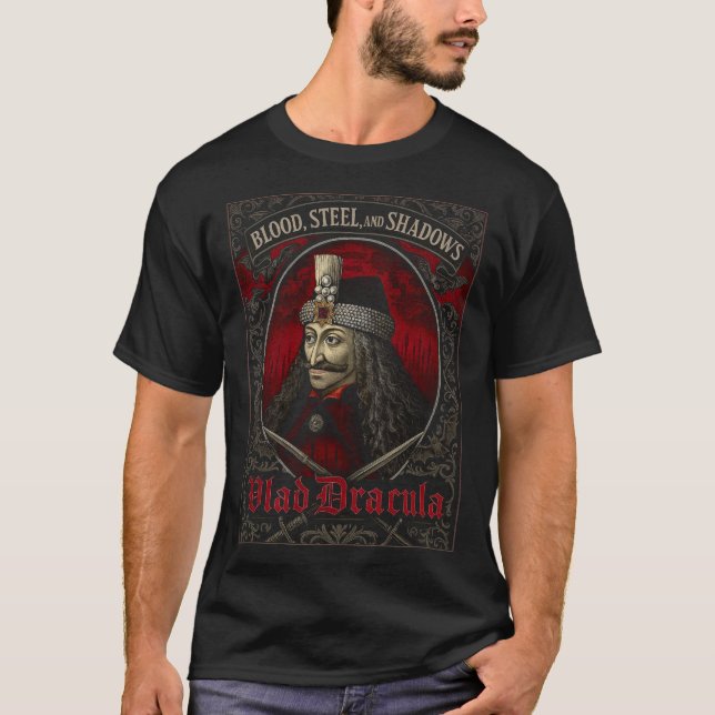 T-shirt Gothique Vlad Dracula (Adulte) (Devant)