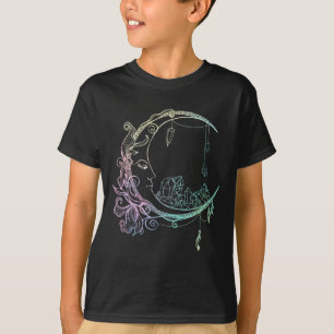 T-shirt Gothique Wicca Crescent Pastel Goth Moon