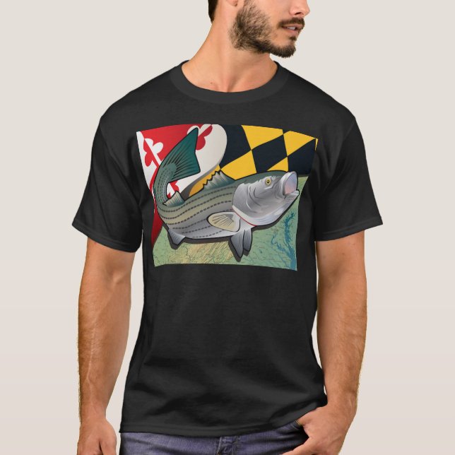 T-shirt Goujon de mer de citoyen du Maryland (Devant)