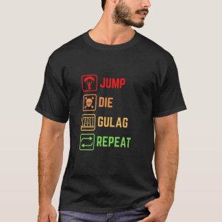 T-shirt Goulag Warzone Gamer Call King Straight