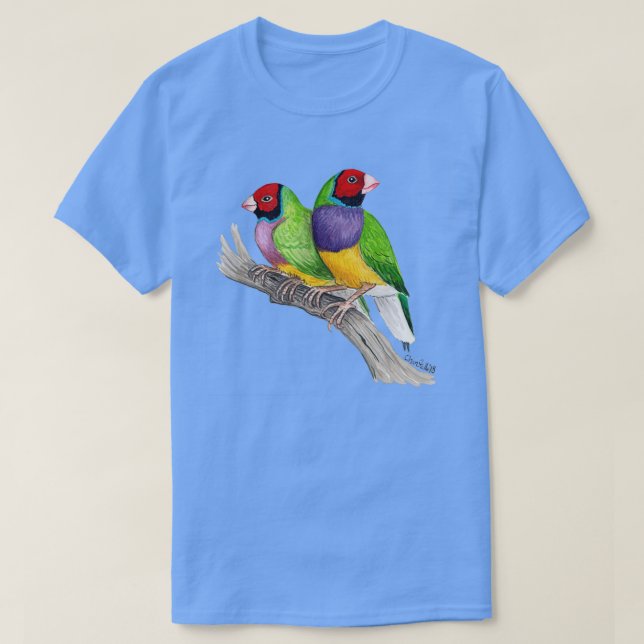 T-shirt Gouldian Finches 1 (Design devant)