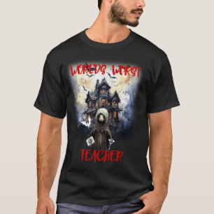 T-shirt Goule drôle de satire Halloween Créatif Monde le p