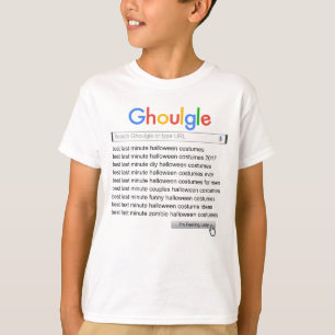 T-shirt Goulgle Dernière minute Halloween Costume Recherch