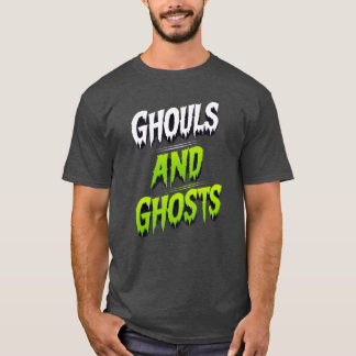 T-shirt Gouls et Fantômes - Typographie d'horreur du néon