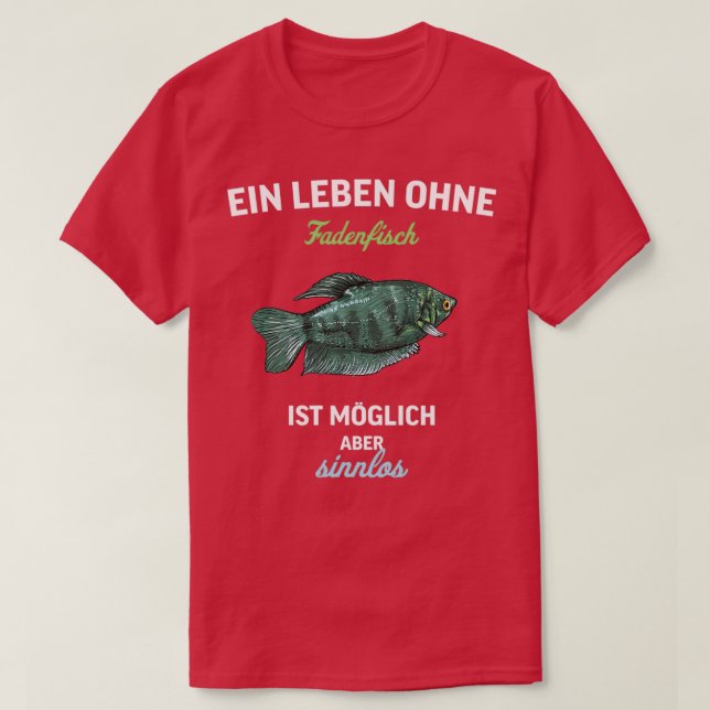 T-shirt Gourami Ornamental Fish Aquarium Poisson Cadeau 2 (Design devant)