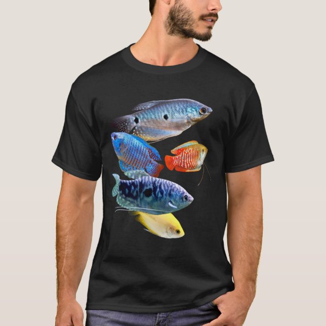 T-shirt Gouramis Dwarf Gourami Aquarium Poisson Art (Devant)