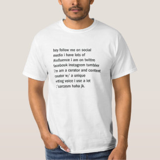 T-shirt gourou social de médias