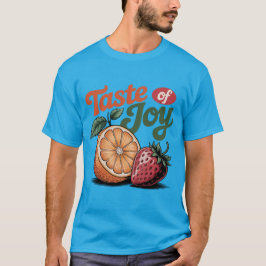 T-shirt Goût de Joy Retro Chemise fraise orange