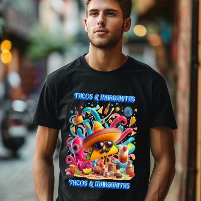 T-shirt Goût du Mexique Tacos et Margaritas (Créateur téléchargé)