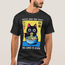 Goûtez Et Voyez Seigneur Est Bon Ramen Black Cat M