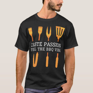 T-shirt Goûtez Passion Sentez Le Barbecue Vibe Golden Gril