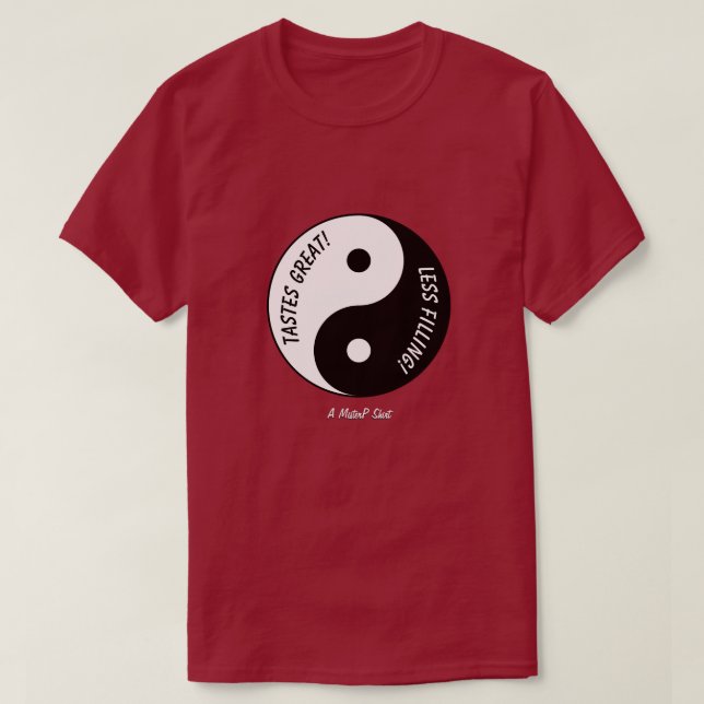T-shirt Goûts grands / moins remplis - Une chemise MisterP (Design devant)