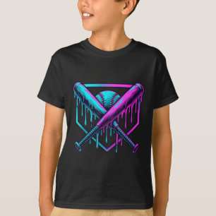 T-shirt Goutte de baseball pour garçons Crème glacée goutt