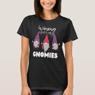 T-shirt Goutter Avec Mes Gnomies - Vin Gnome