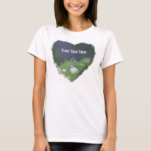 T-shirt Gouttes de pluie de jardin ; Personnalisable