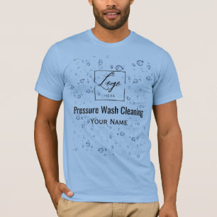 T-shirt Gouttes d'eau Code Qr Nettoyage haute pression