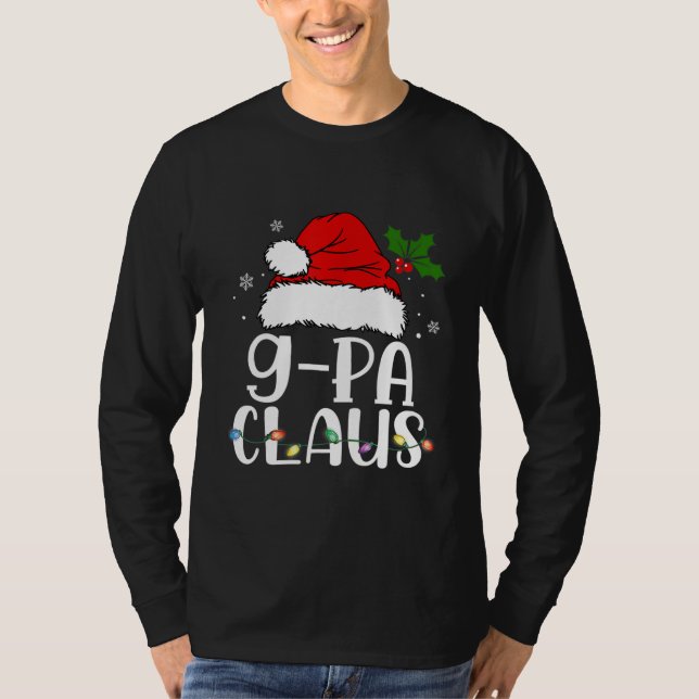 T-shirt GPa Claus Shirt Christmas Pajama Family Matching (Devant)