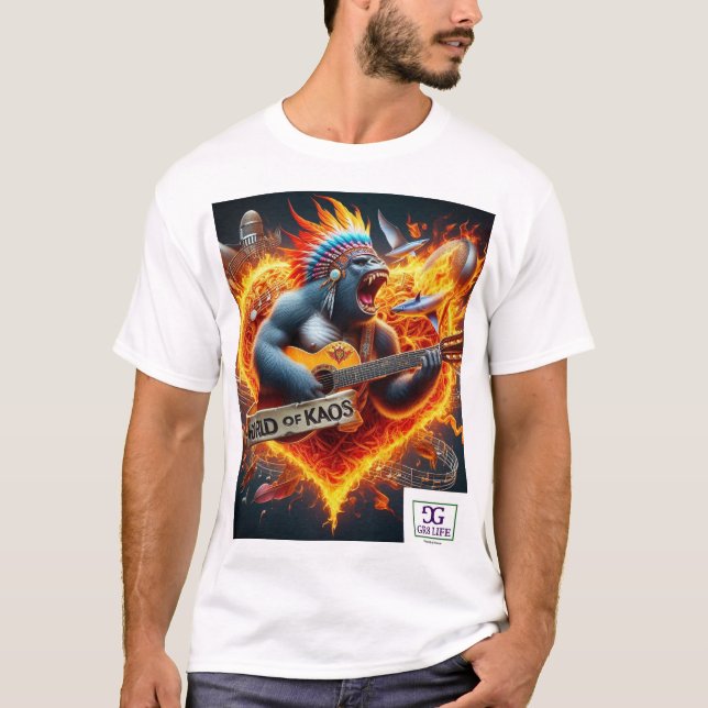 T-shirt GR8 Vie x Monde de Kaos (Devant)